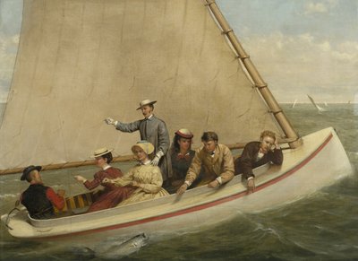 Pêche dans un Catboat dans la Grande Baie Sud, 1871 - Junius Brutus Stearns